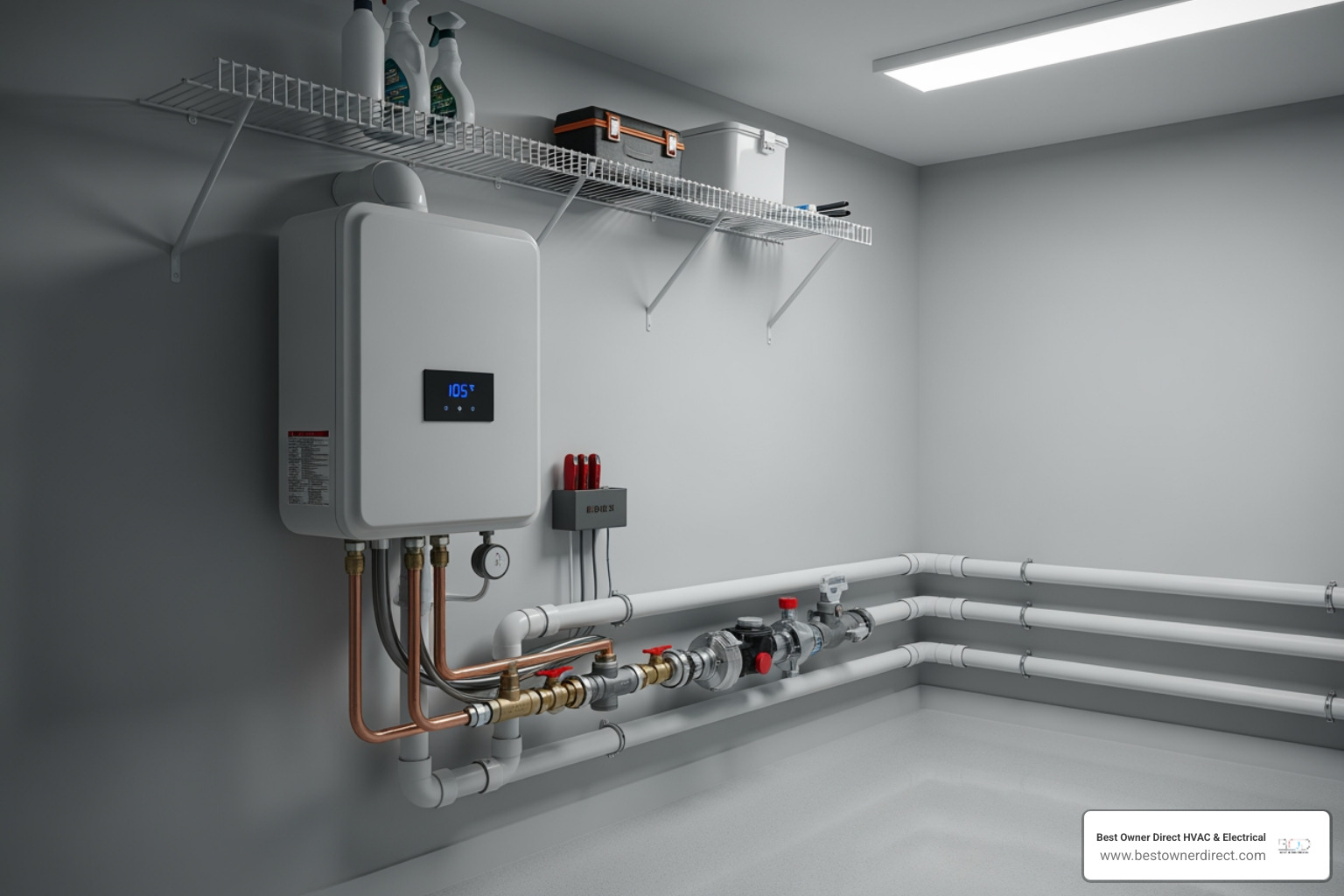 compact tankless water heater mounted on a wall - water heaters repair in tigard or compact tankless water heater mounted on a wall - water heaters repair in tigard or