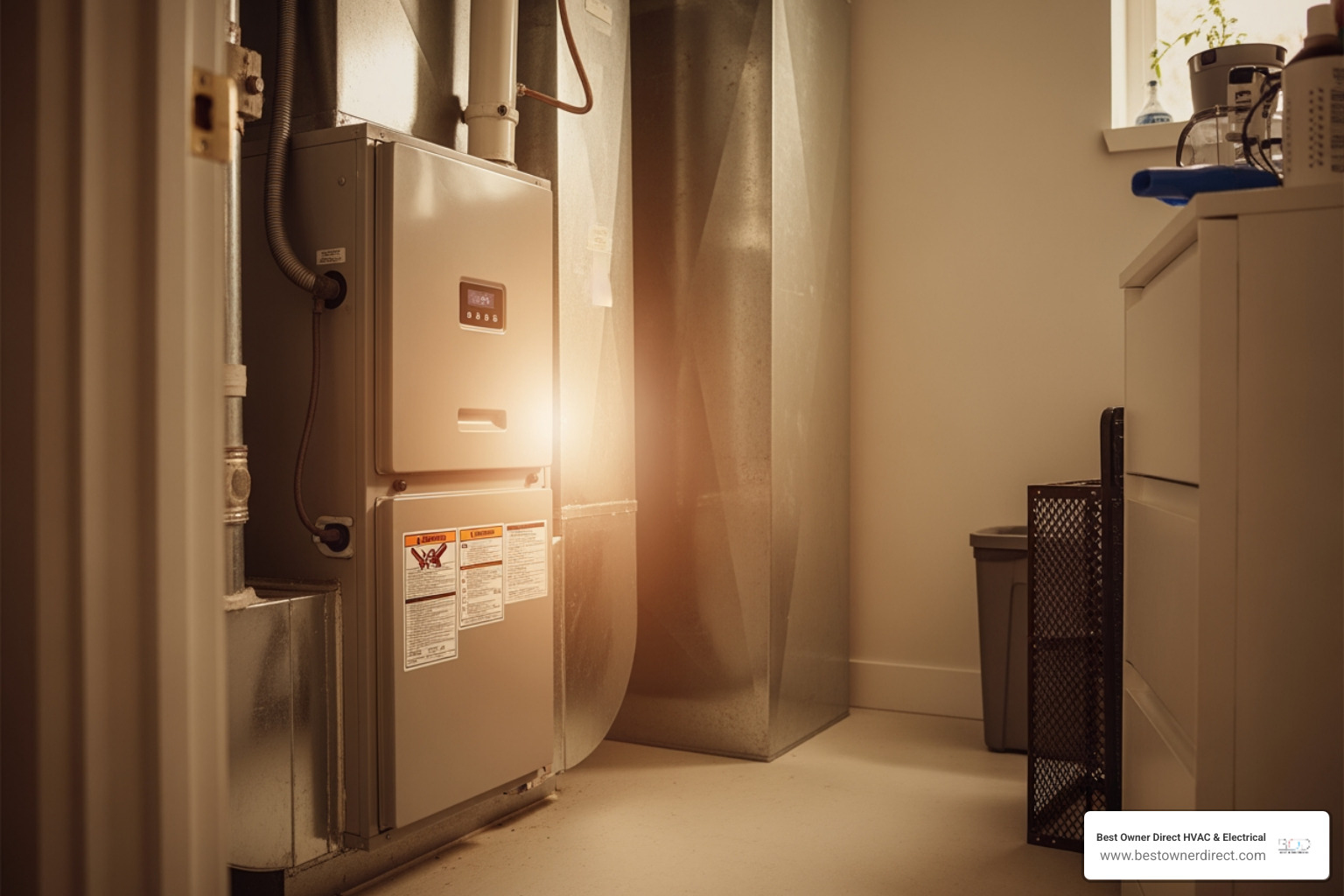 infographic showing the timeline and key benefits of heating replacement: 15-20 year typical lifespan, 20-30% potential energy savings with new high-efficiency systems, improved comfort with consistent temperatures, enhanced indoor air quality, and reduced repair costs - heating replacement in beaverton or