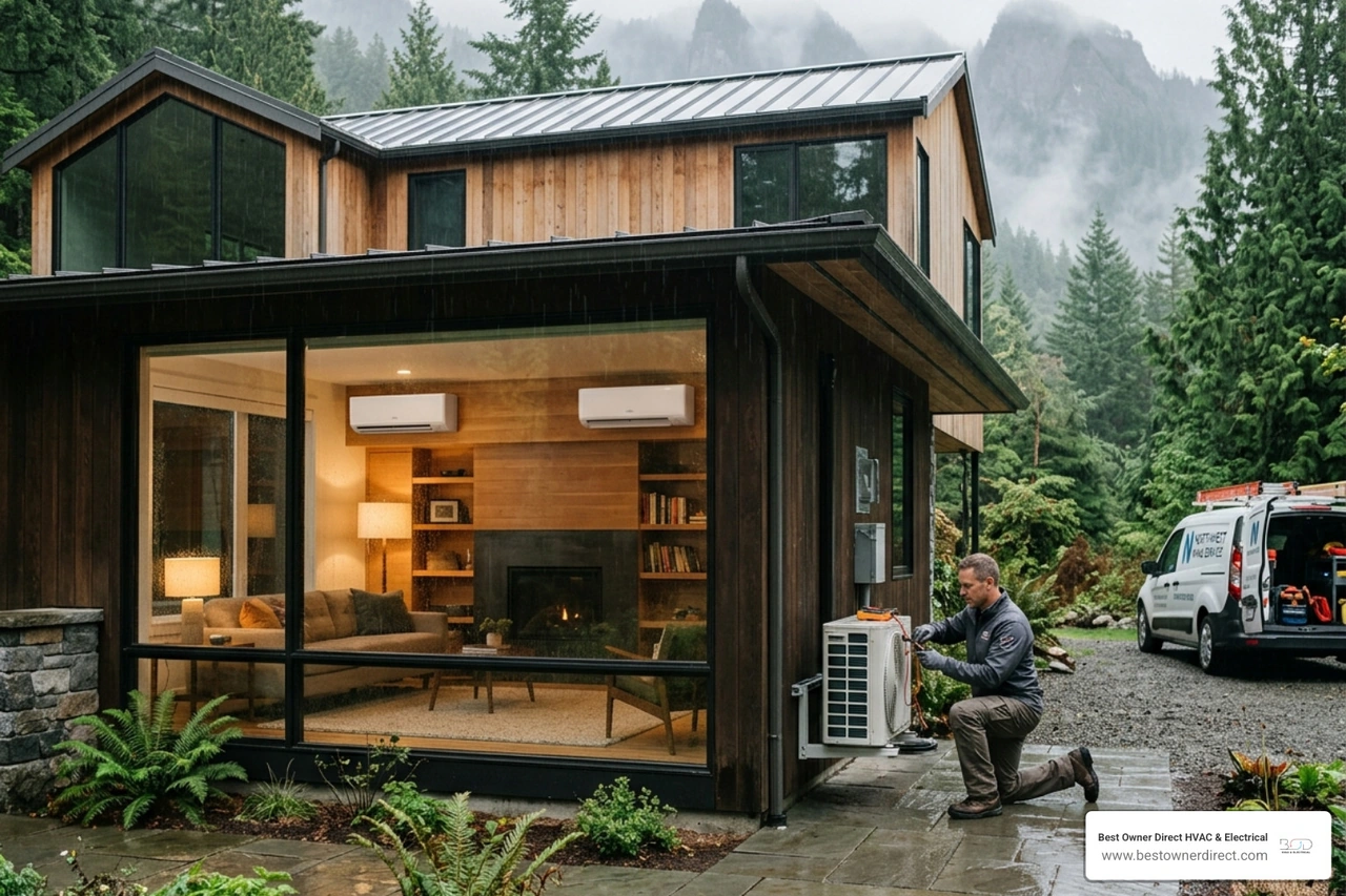 Why Ductless Heat Pumps are the Perfect Match for PNW Weather