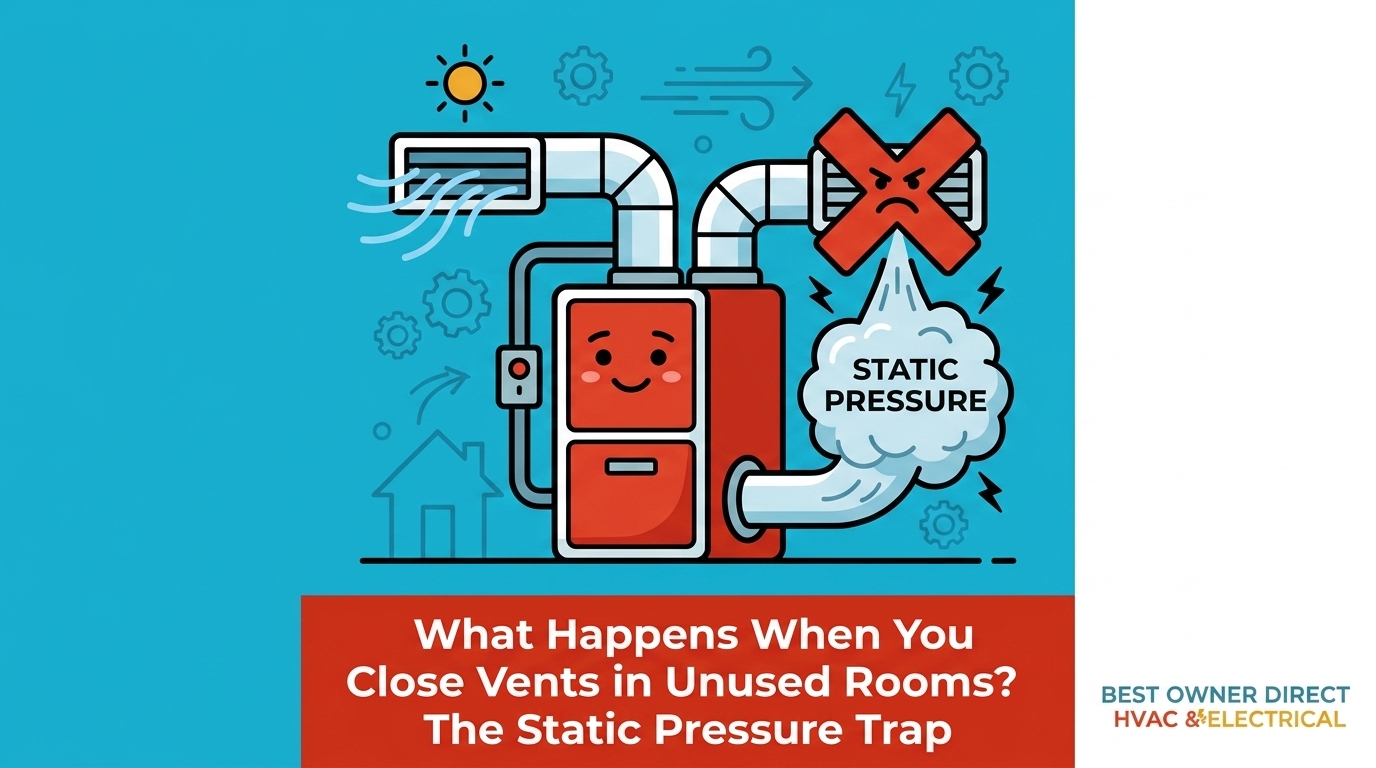 What Happens When You Close Vents in Unused Rooms to Save AC