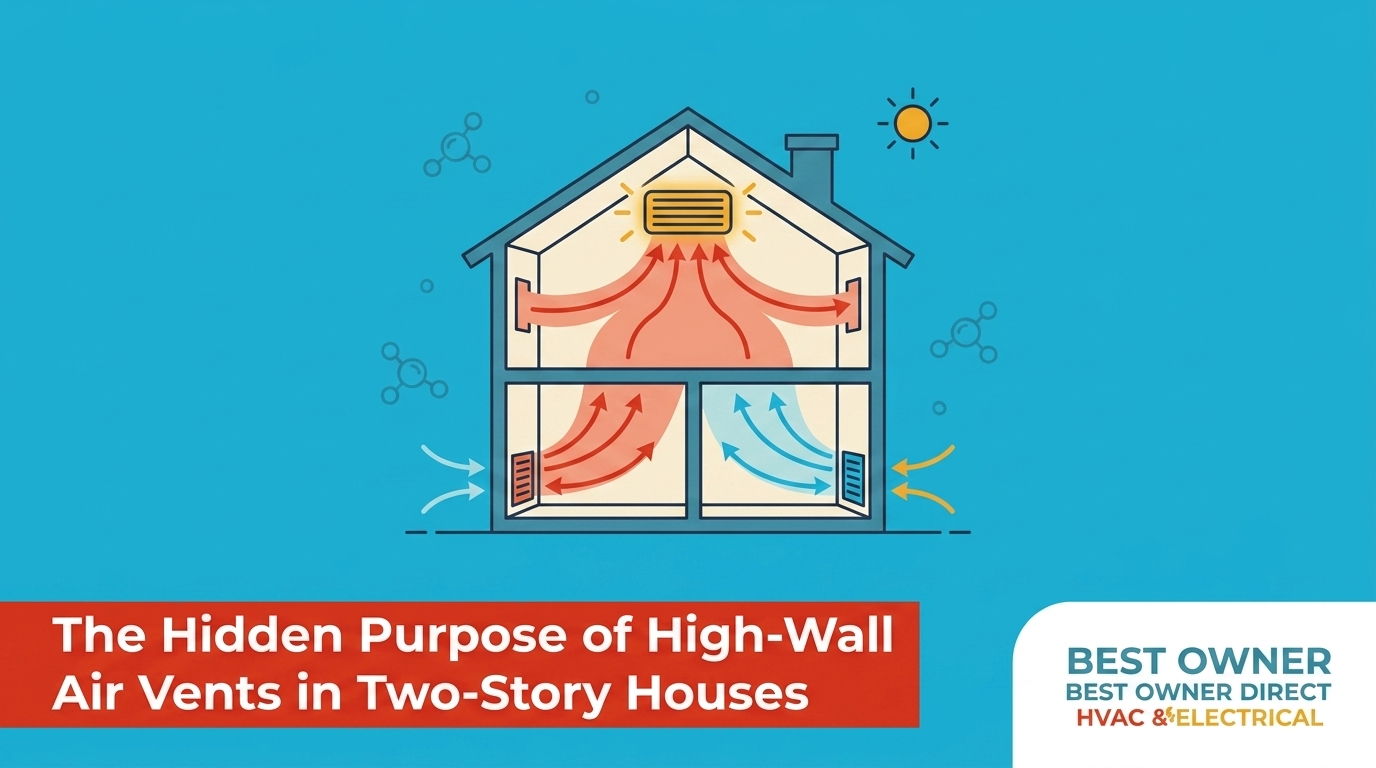The Hidden Purpose of High-Wall Air Vents in Two-Story Houses