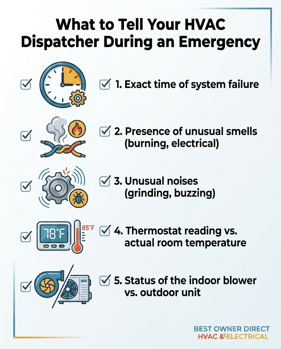 What to Tell Your HVAC Dispatcher During an Emergency