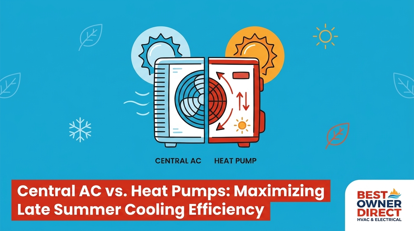 Central AC vs. Heat Pumps for Late Summer Cooling Efficiency