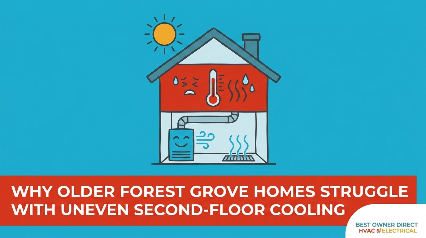 Why Older Forest Grove Homes Struggle with Uneven Second-Floor Cooling