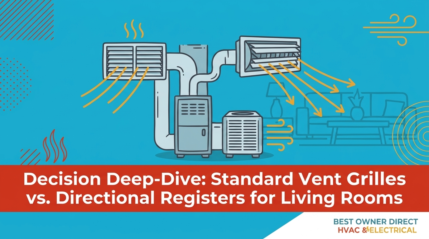 Standard Vent Grilles vs. Directional Registers for Living Rooms