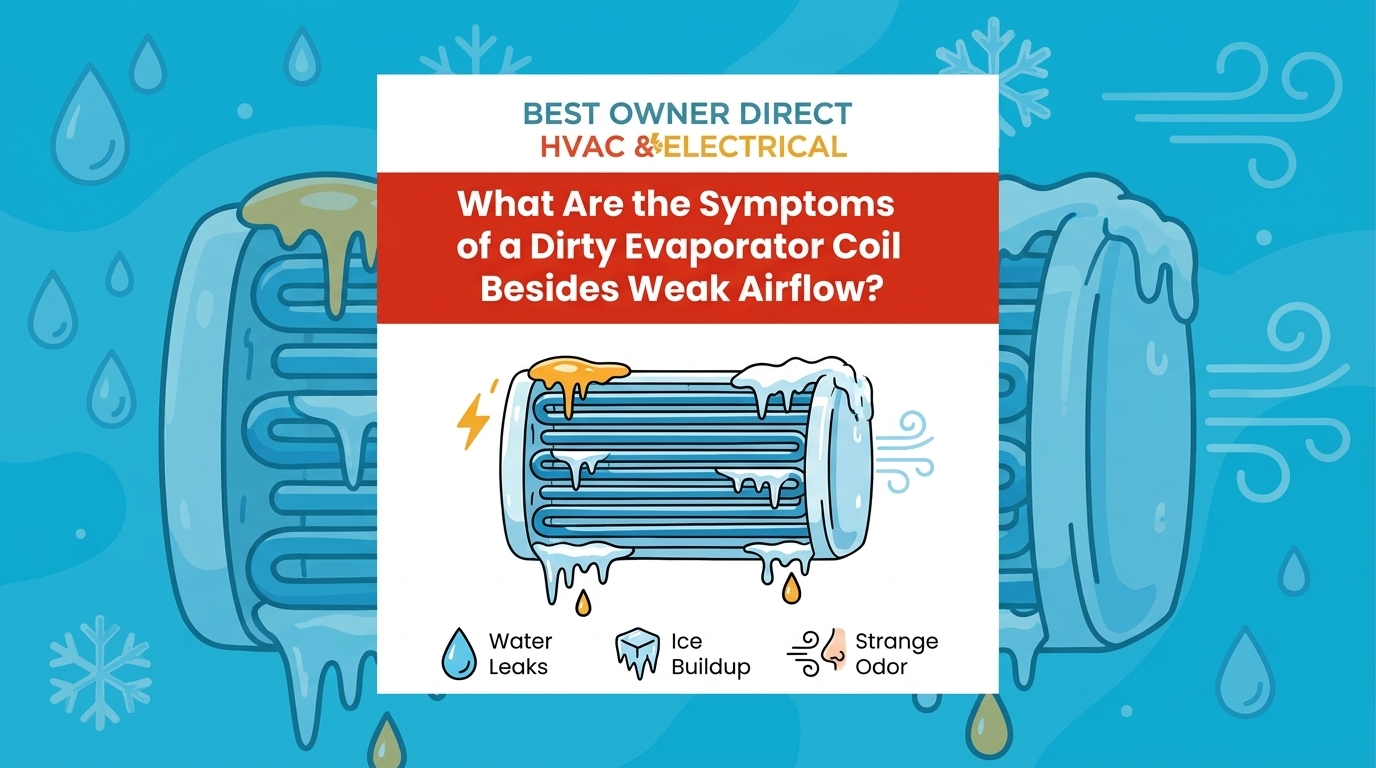 What Are the Symptoms of a Dirty Evaporator Coil Besides Weak Airflow?