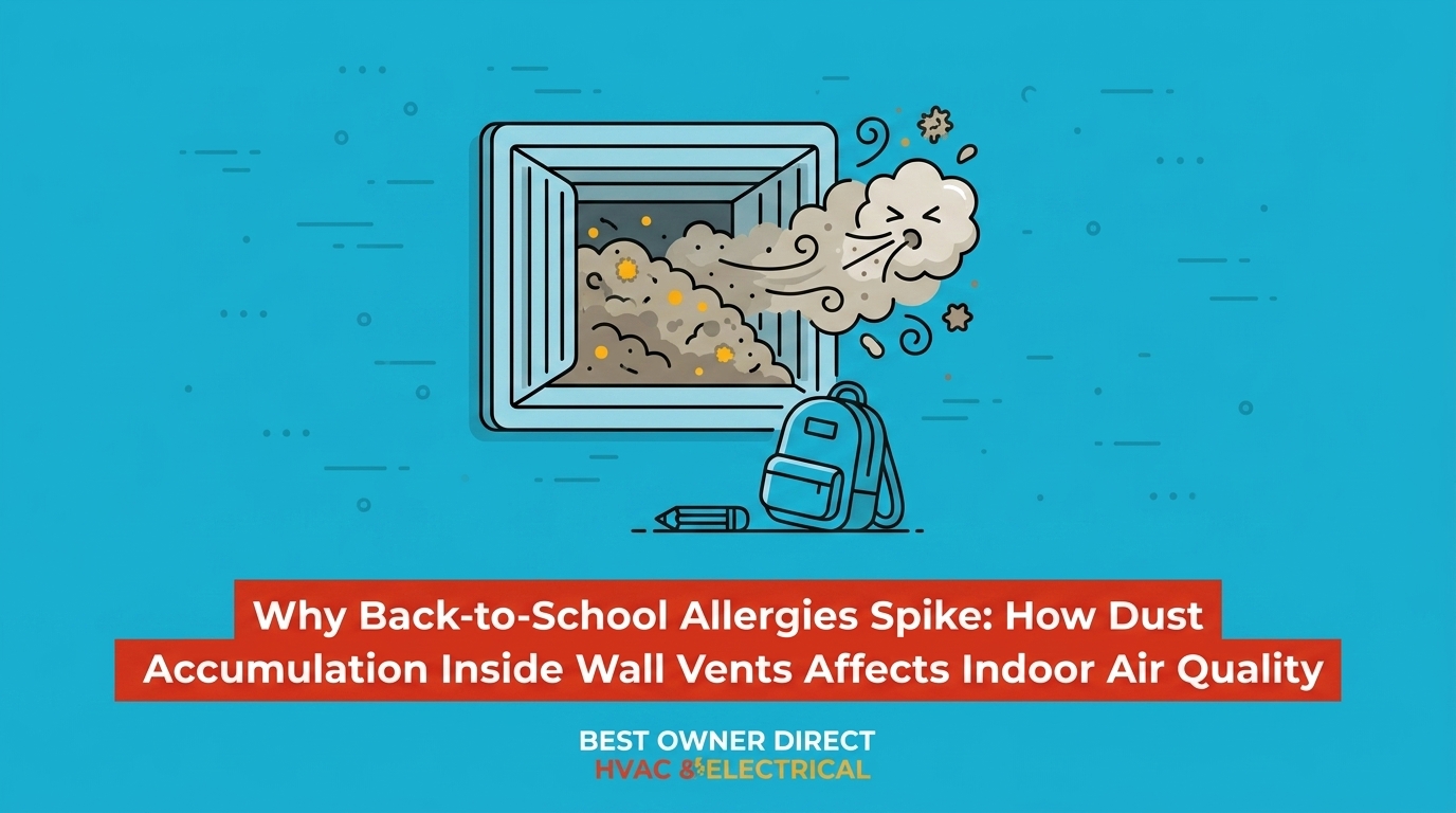 How Dust Accumulation Inside Wall Vents Affects Indoor Allergies