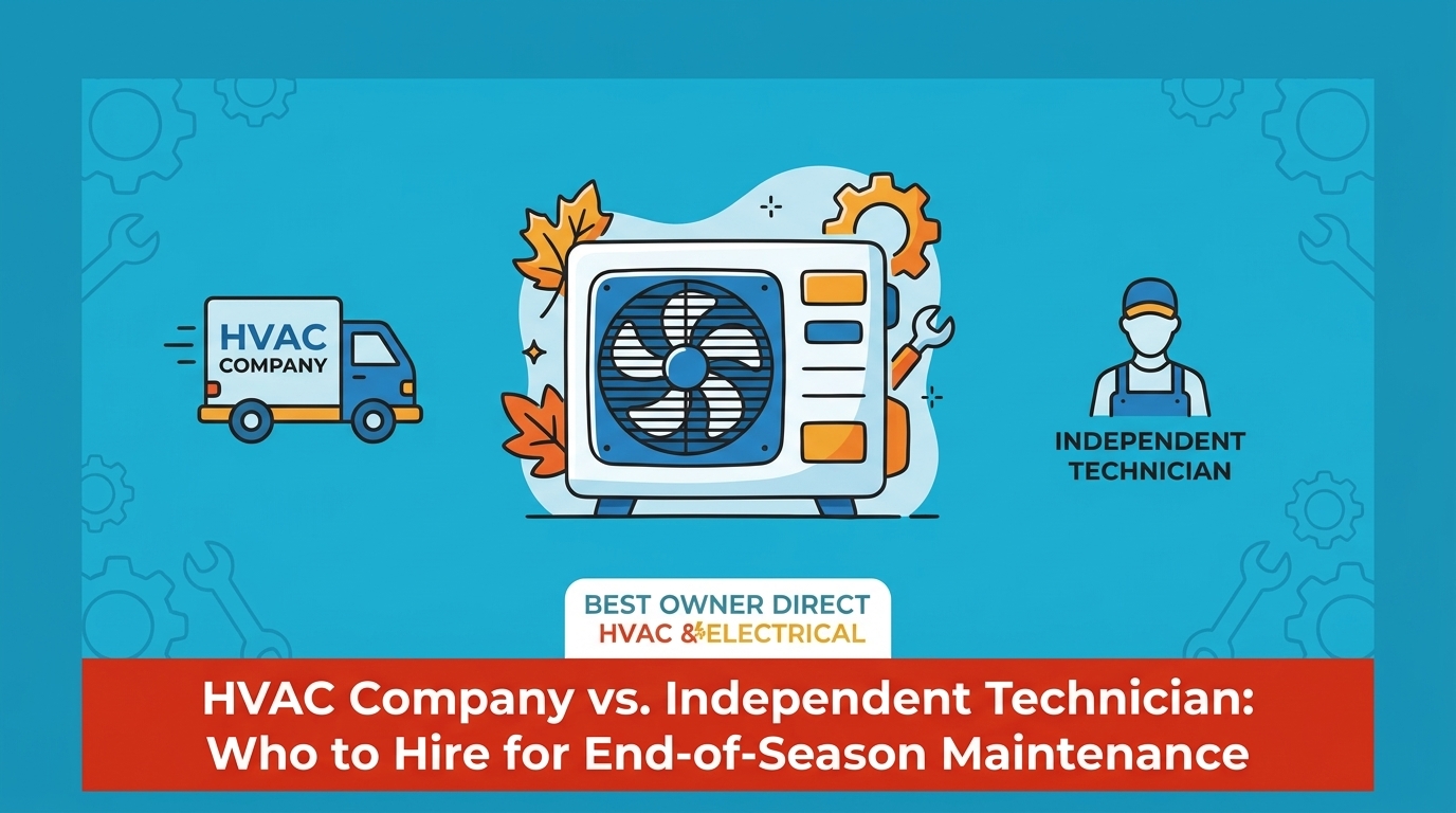 Hiring an HVAC Company vs. an Independent Technician for End-of-Season Maintenance