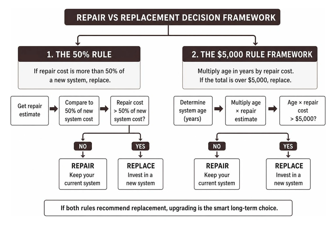 Repair vs replacement decision framework Repair vs replacement decision framework