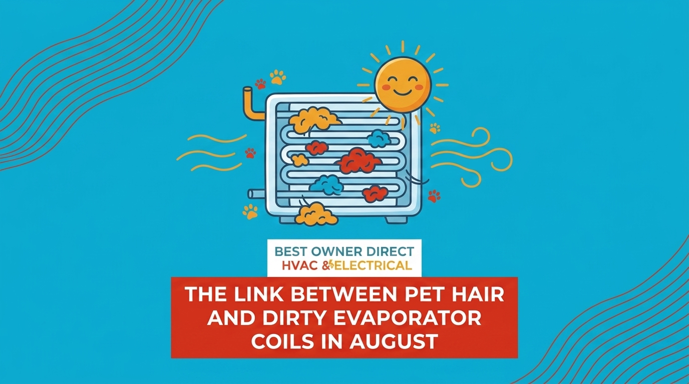 The Link Between Pet Hair and Dirty Evaporator Coils in August