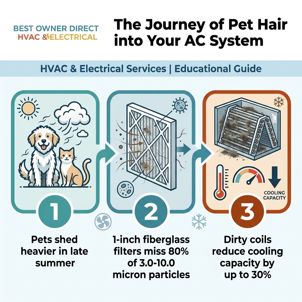 The Journey of Pet Hair into Your AC System