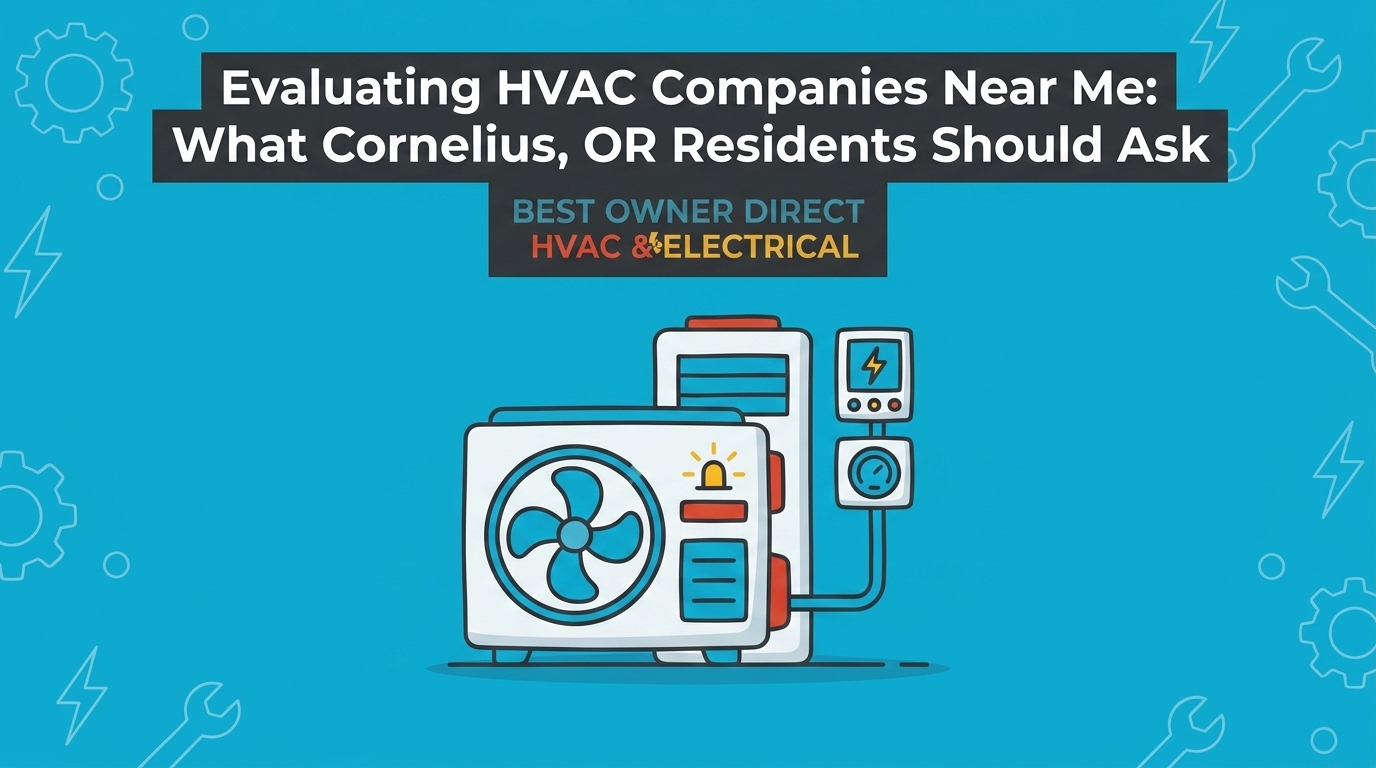 Evaluating HVAC Companies Near Me: What Cornelius Residents Should Ask