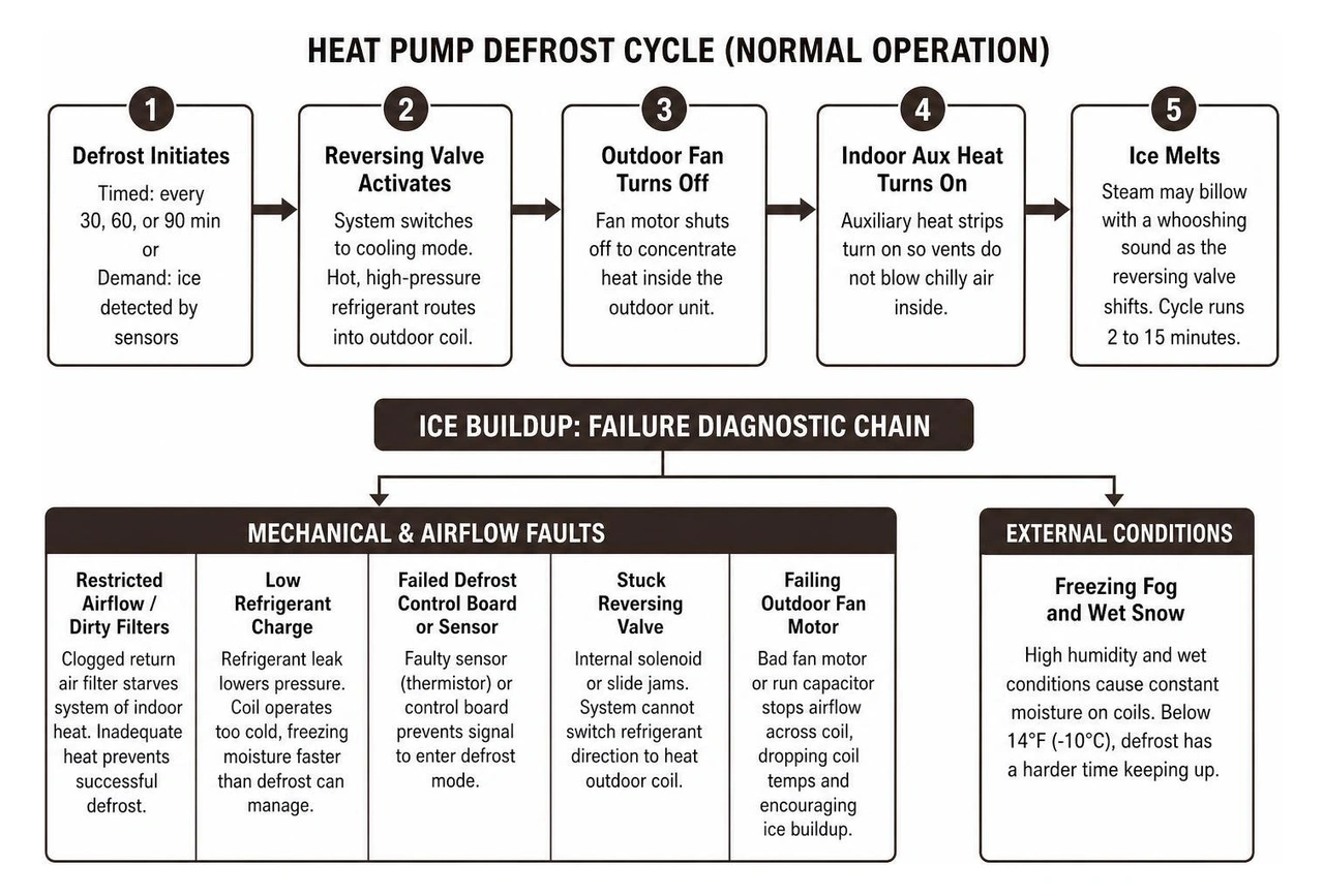 heat pump mechanical and airflow failure diagnostic chain heat pump mechanical and airflow failure diagnostic chain