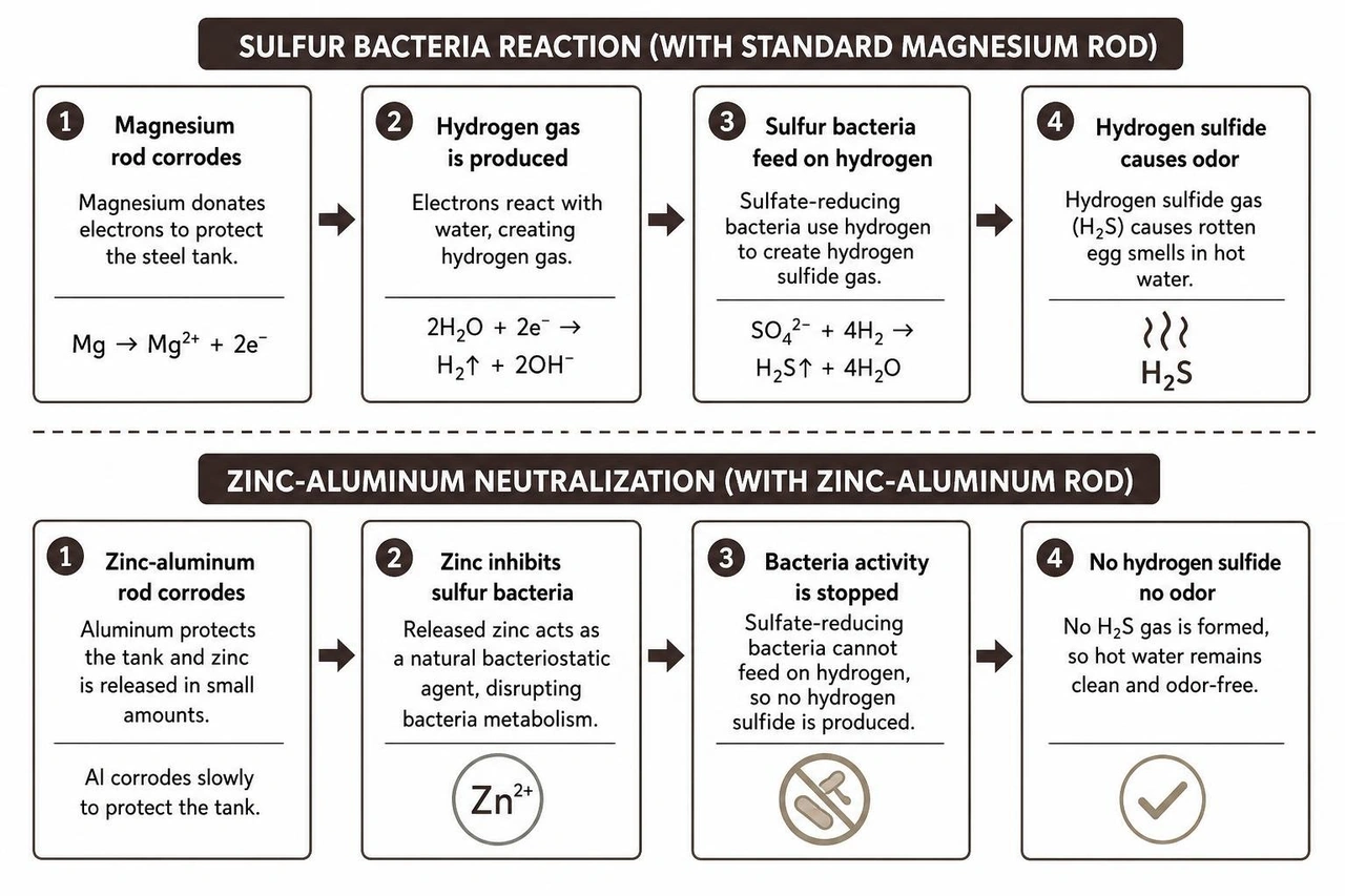 Process of sulfur bacteria reaction and zinc-aluminum neutralization Process of sulfur bacteria reaction and zinc-aluminum neutralization