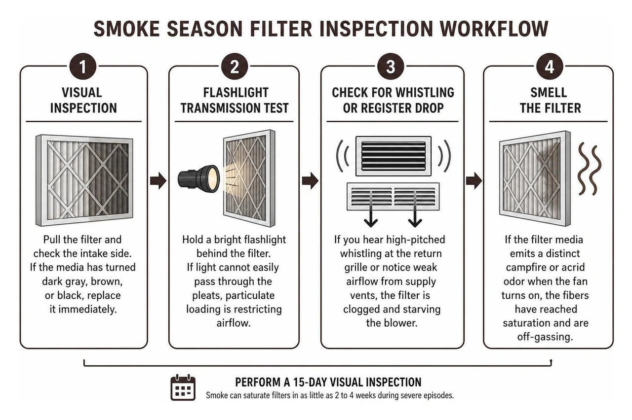smoke season filter inspection workflow smoke season filter inspection workflow