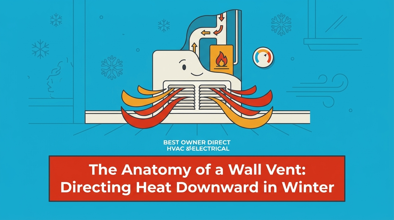 The Anatomy of a Wall Vent: Directing Heat Downward in Winter