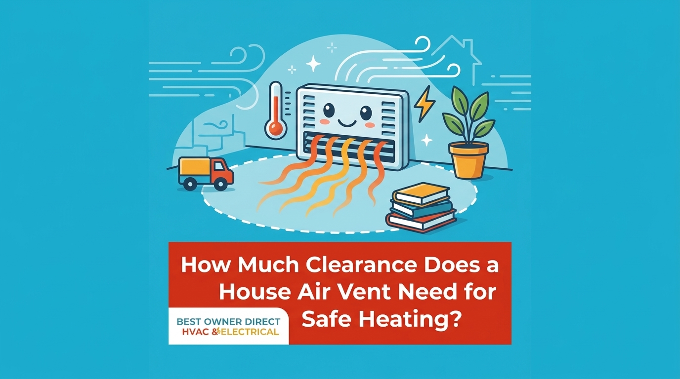 How Much Clearance Does a House Air Vent Need for Safe Heating?