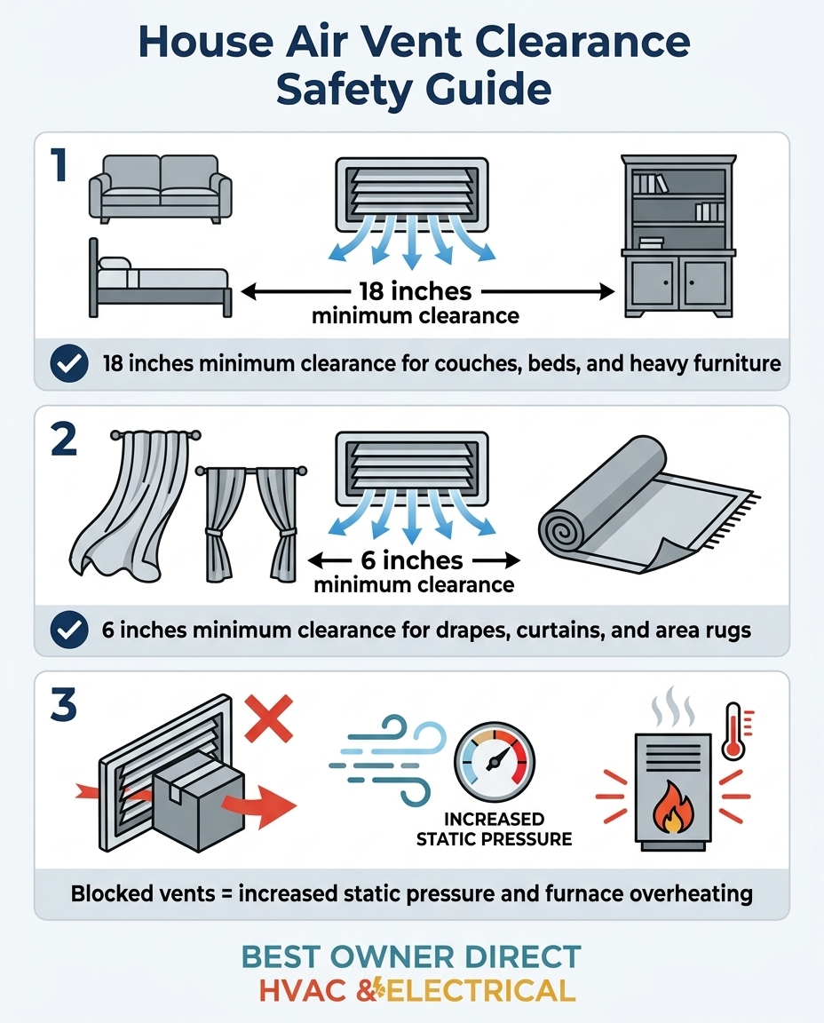 House Air Vent Clearance Safety Guide