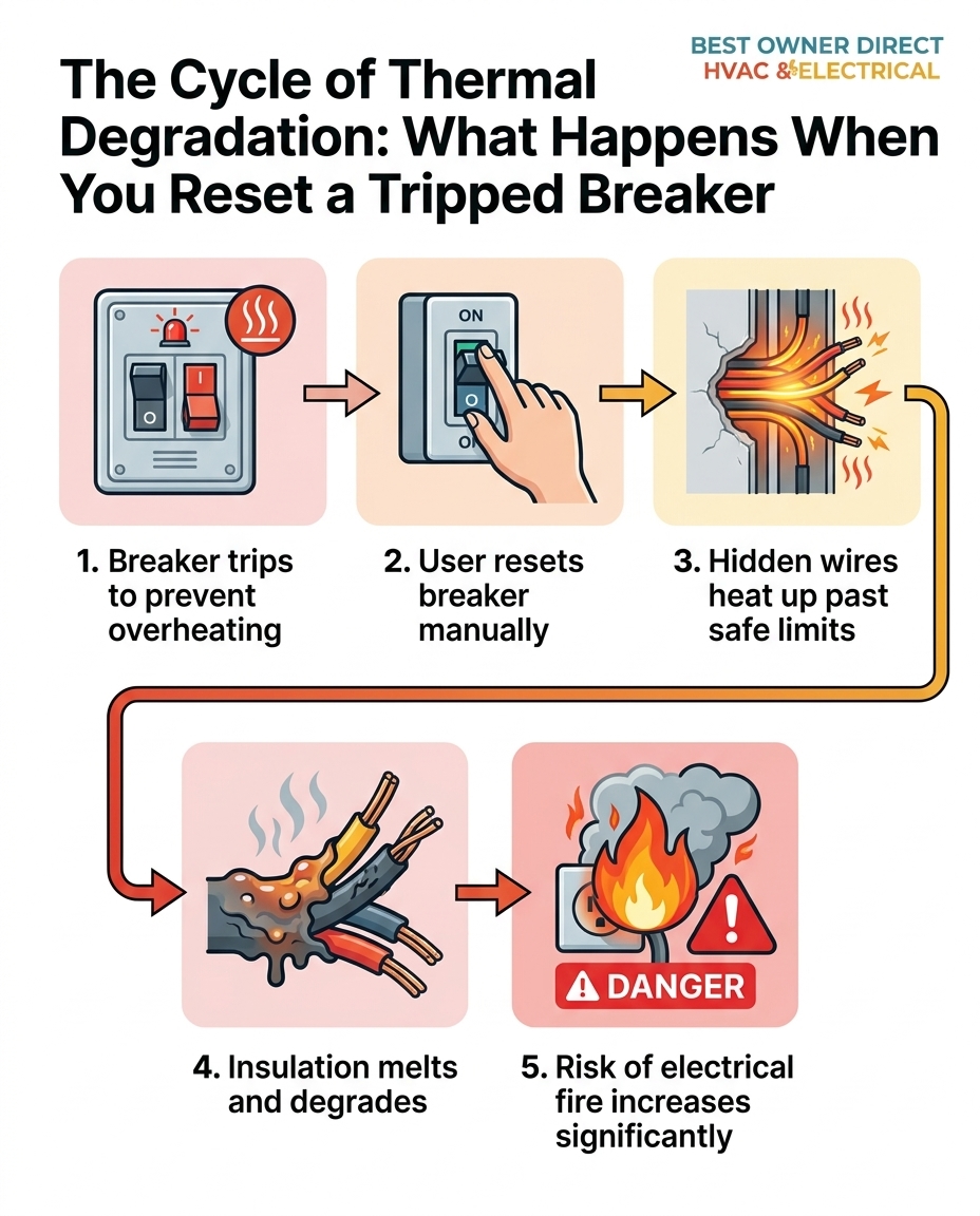 The Cycle of Thermal Degradation: What Happens When You Reset a Tripped Breaker
