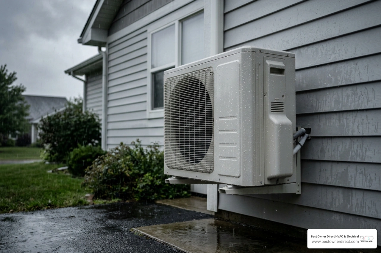 How to Prevent Rain Damage to Your Outdoor Mini Split Unit Fast by Using a Cover