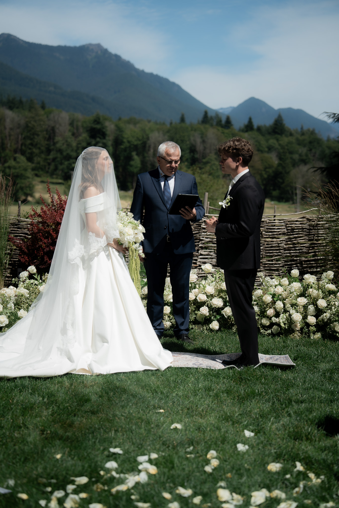 image of a couple during their wedding ceremony