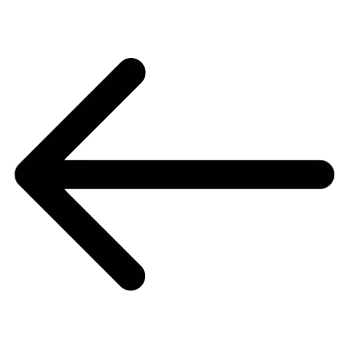  Black left-pointing arrow icon on a transparent background.