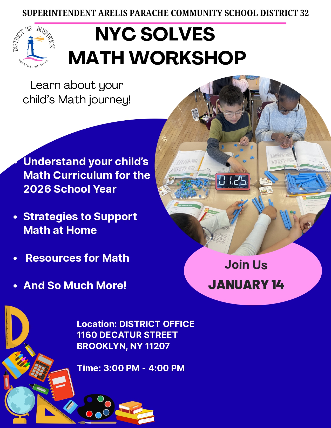 NYC SOLVES  MATH WORKSHOP