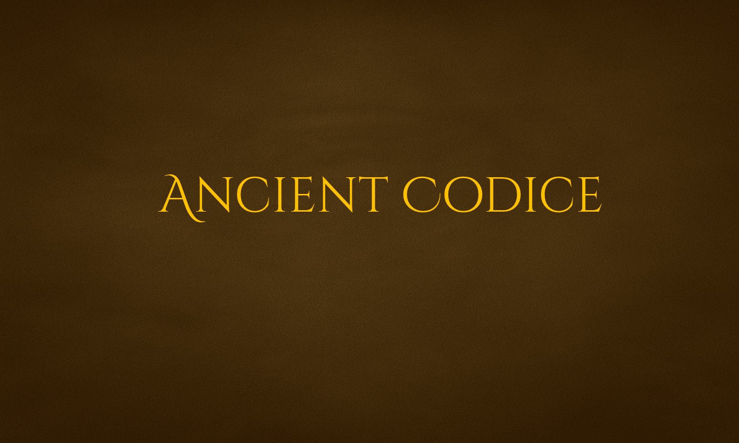 Ancient Codices — preview