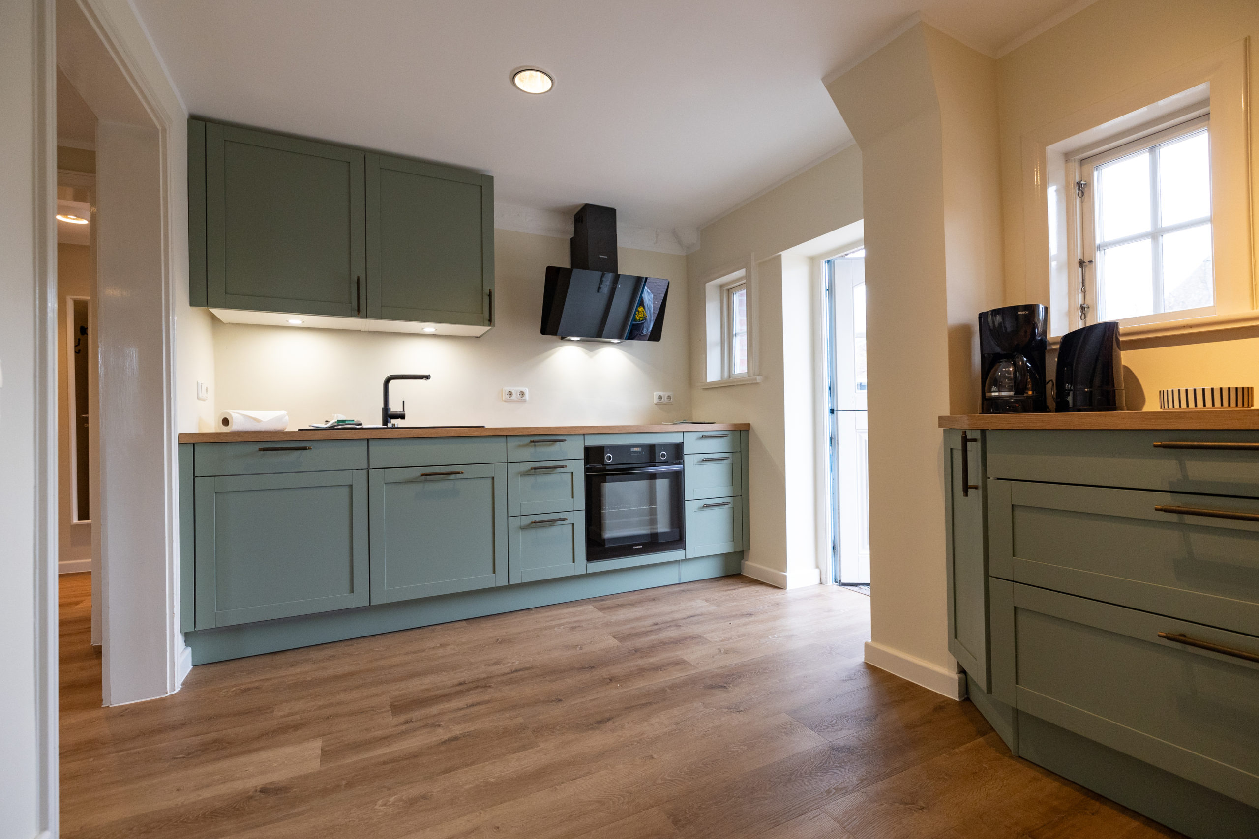 A man sitting in the room in old romantic cottage