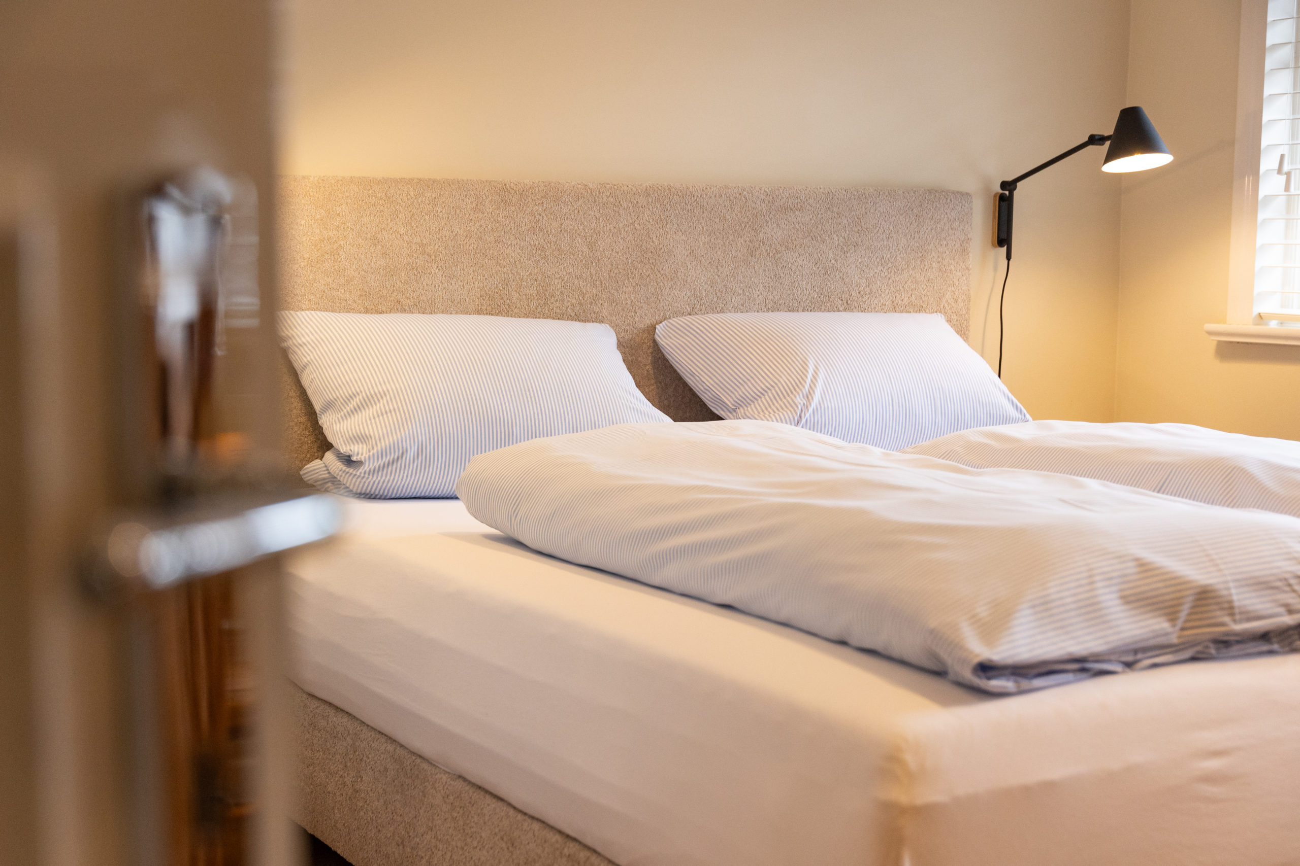 A man sitting in the room in old romantic cottage