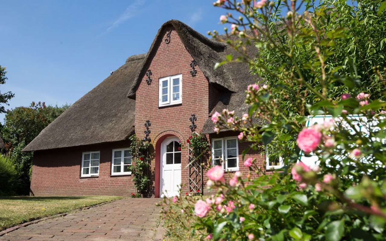 A man sitting in the room in old romantic cottage