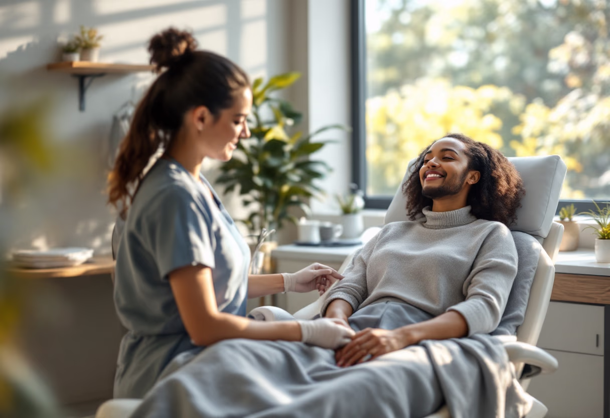 image of a patient receiving treatment
