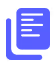 Icon of two overlapping documents with text lines, one in blue and the other in gray.