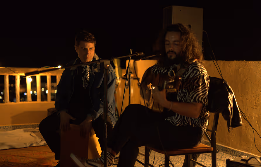 Music night event at Salt House Morocco Surf Camp
