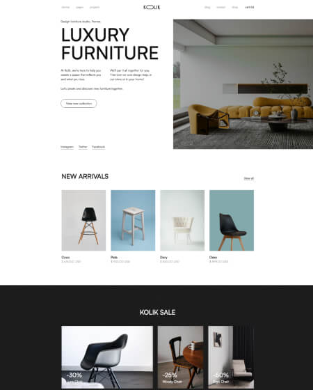 exemple de site e-commerce