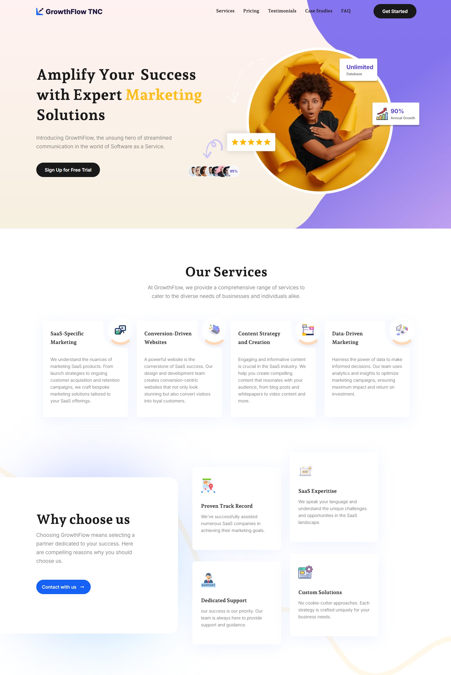 exemple de landing page