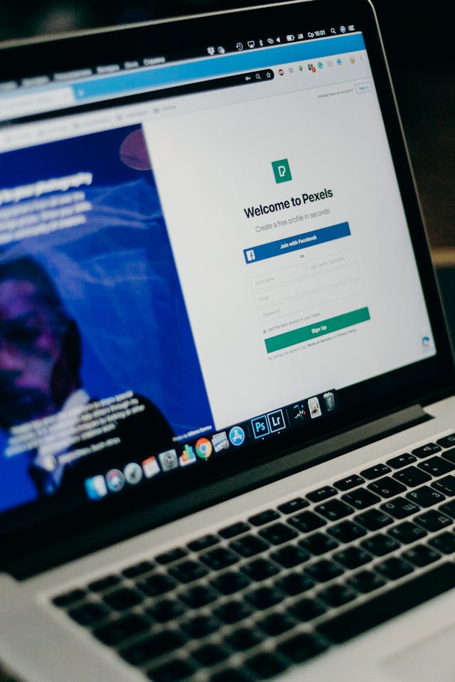 site web sur ordinateur