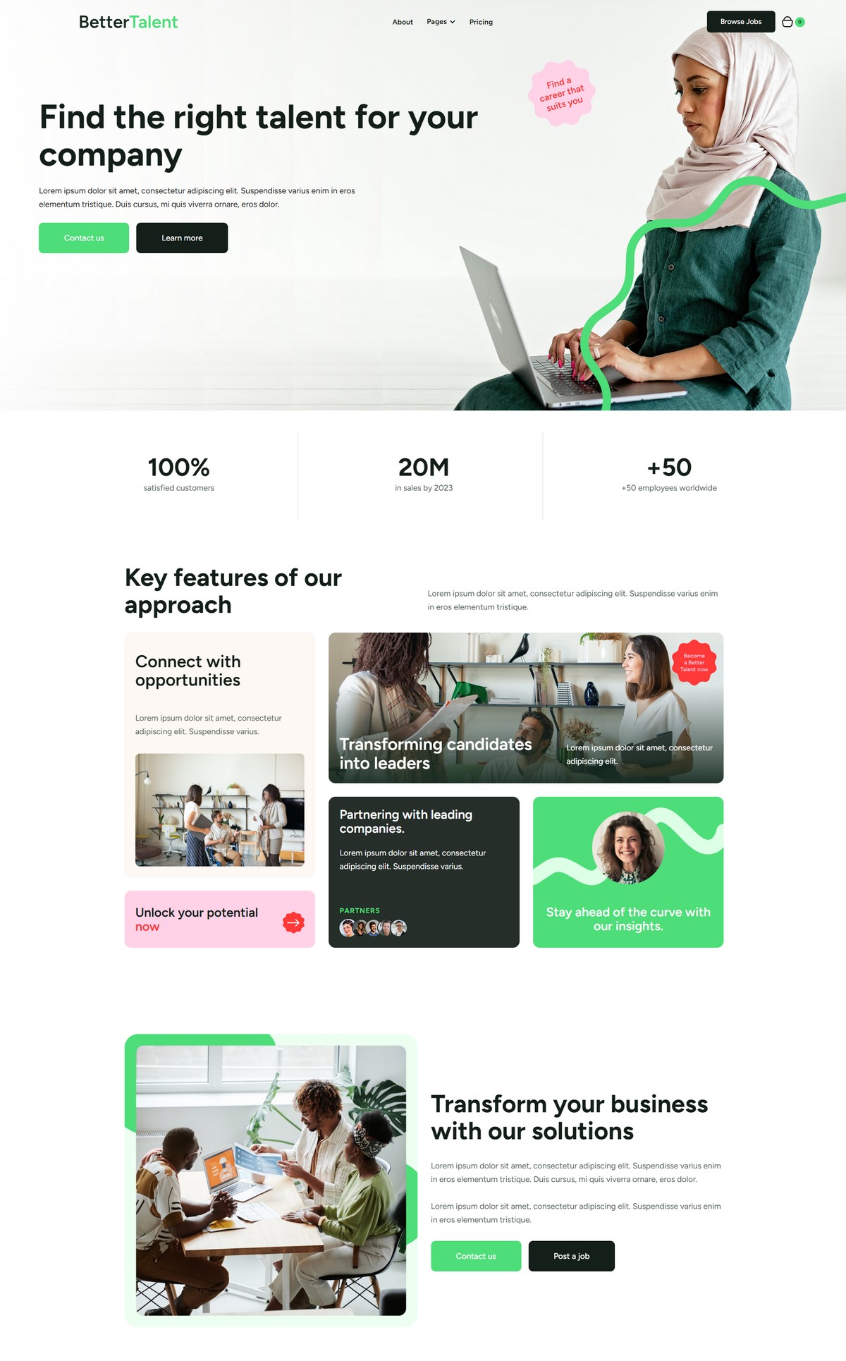 exemple de site de cabinet rh