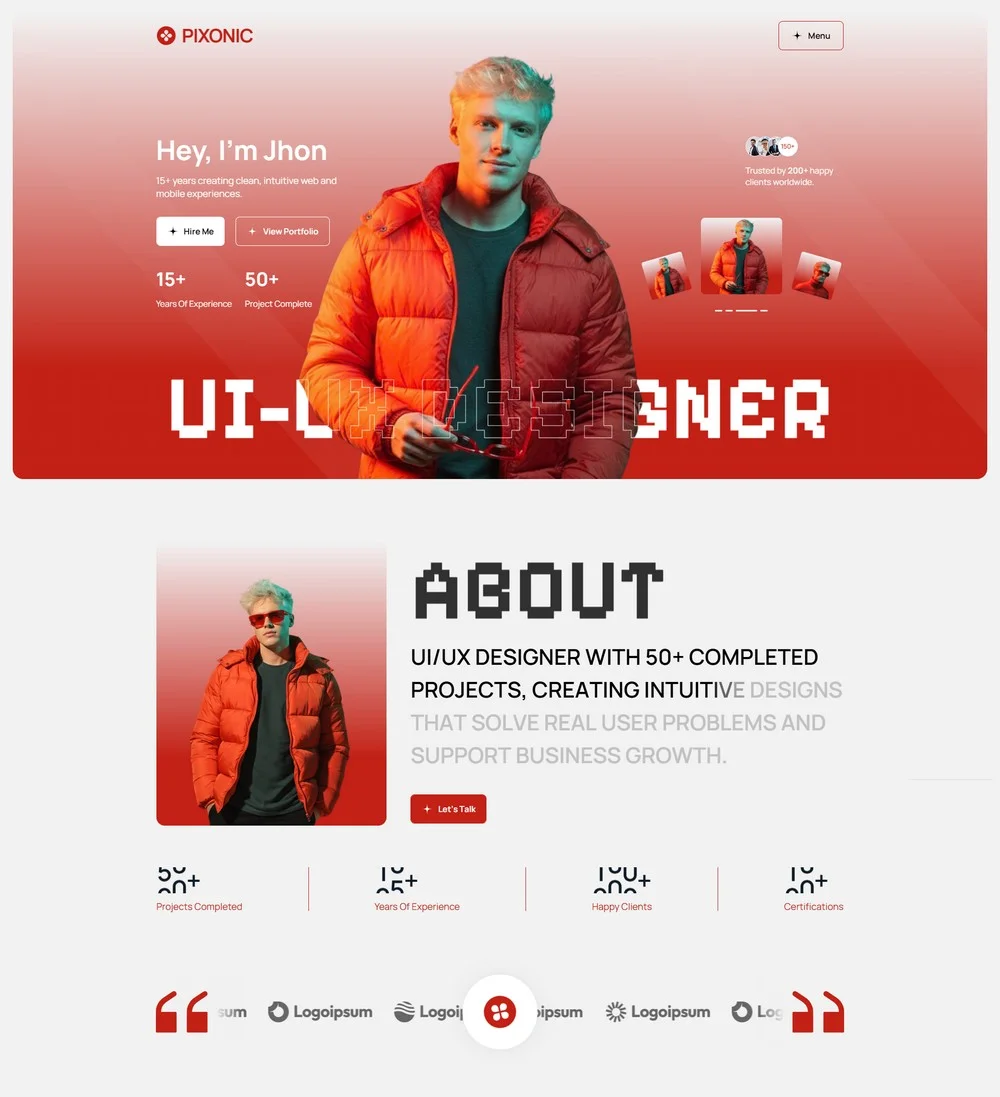 exemple de site web pour graphiste