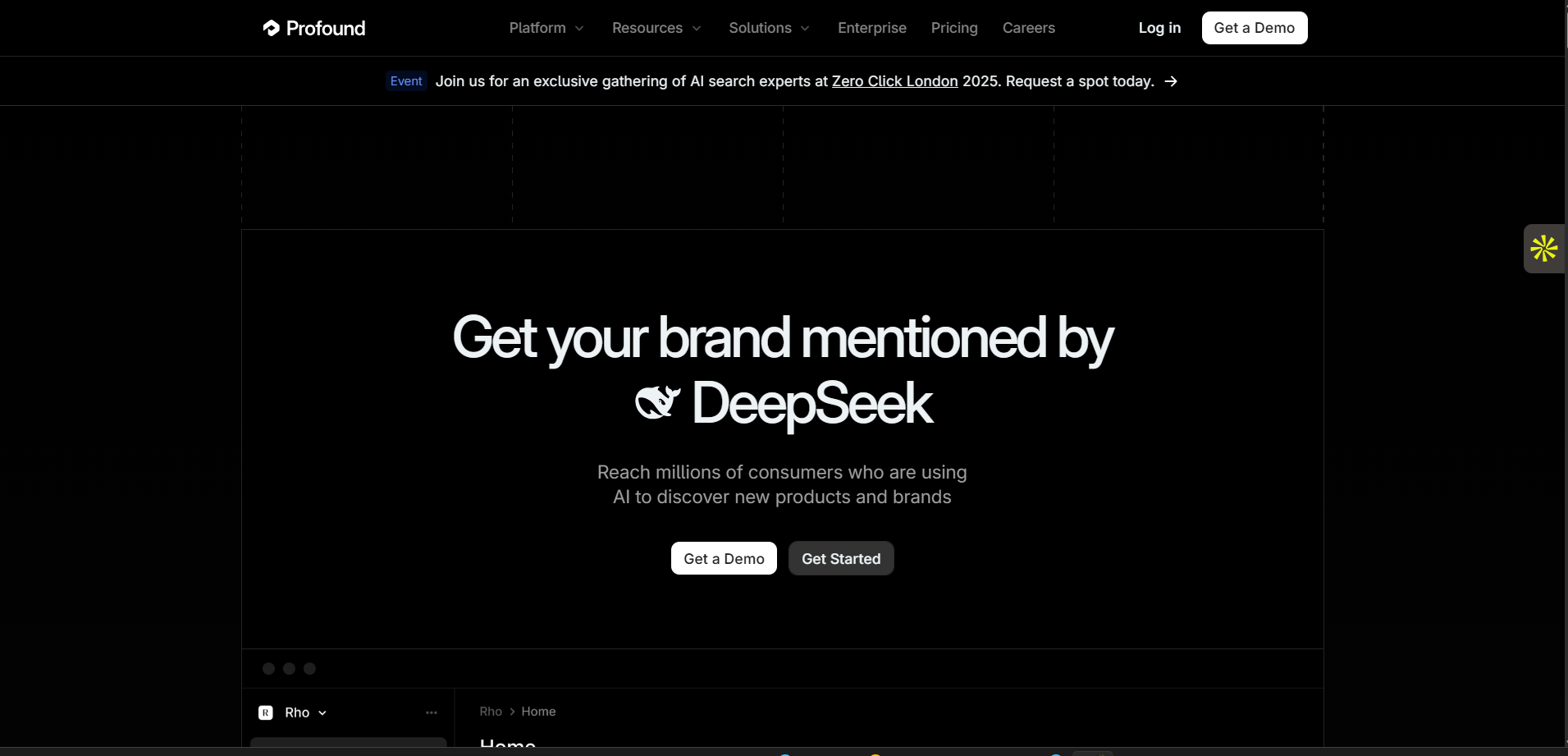 Profound AEO tool deep citation analysis platform tracking AI brand mentions