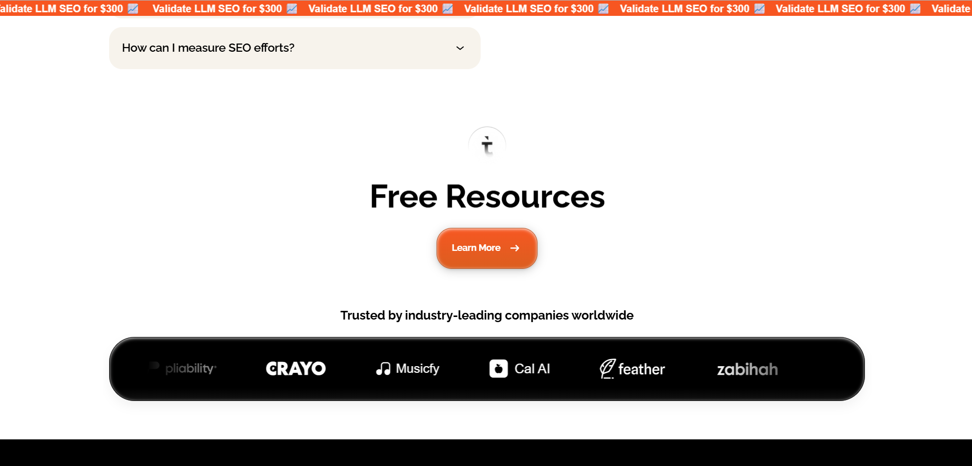 Trailblazer Marketing SaaS SEO agency homepage - free resources and hypergrowth strategies