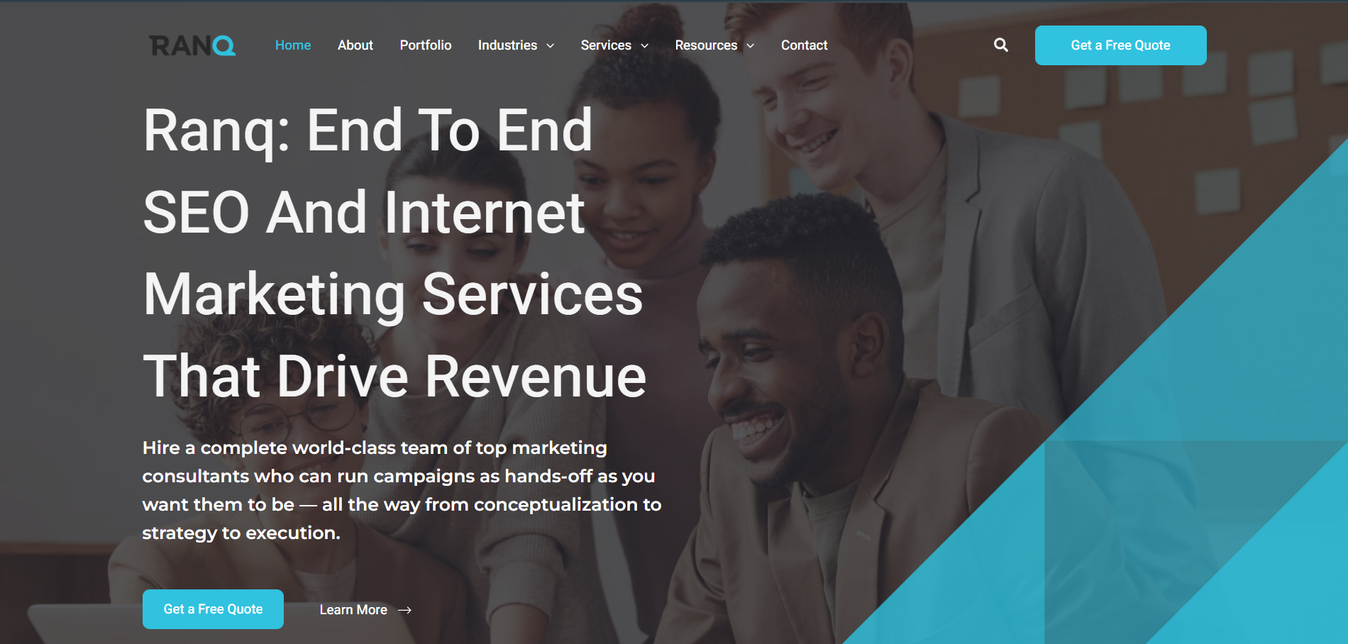 Ranq revenue-centric SEO agency weekly audits transparent reporting for HR recruitment firms and technology