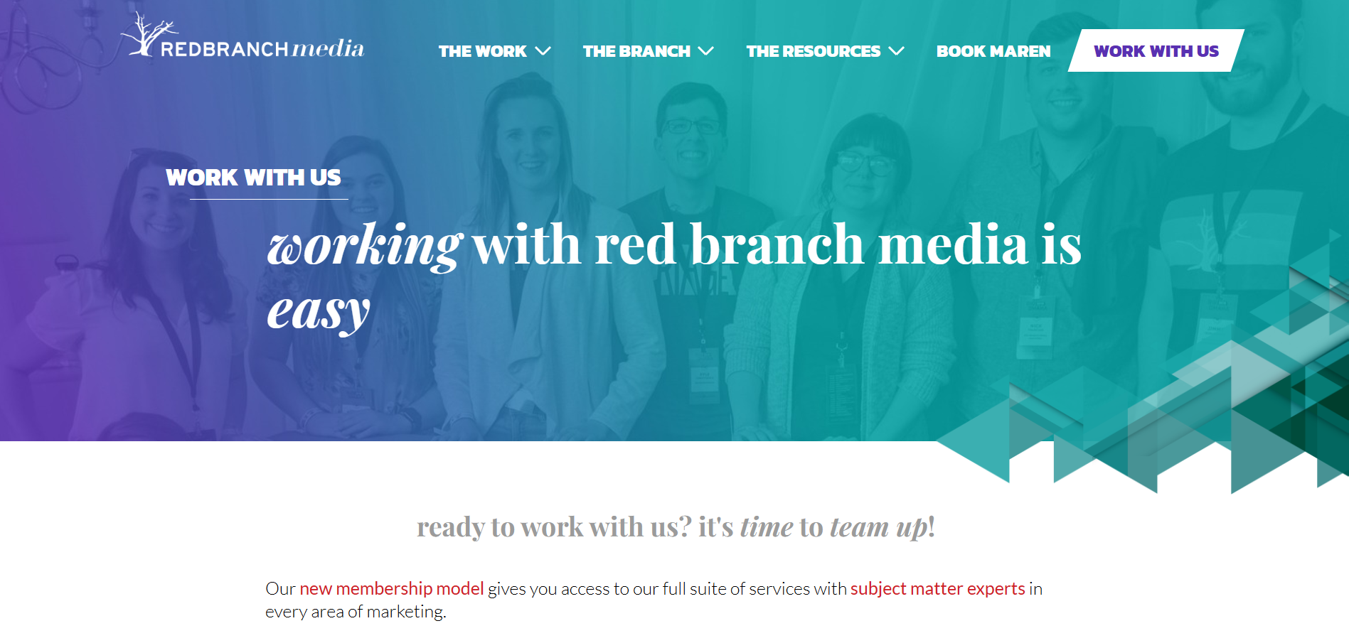 Red Branch Media HR Tech marketing agency membership model authentic differentiation for recruiting technology