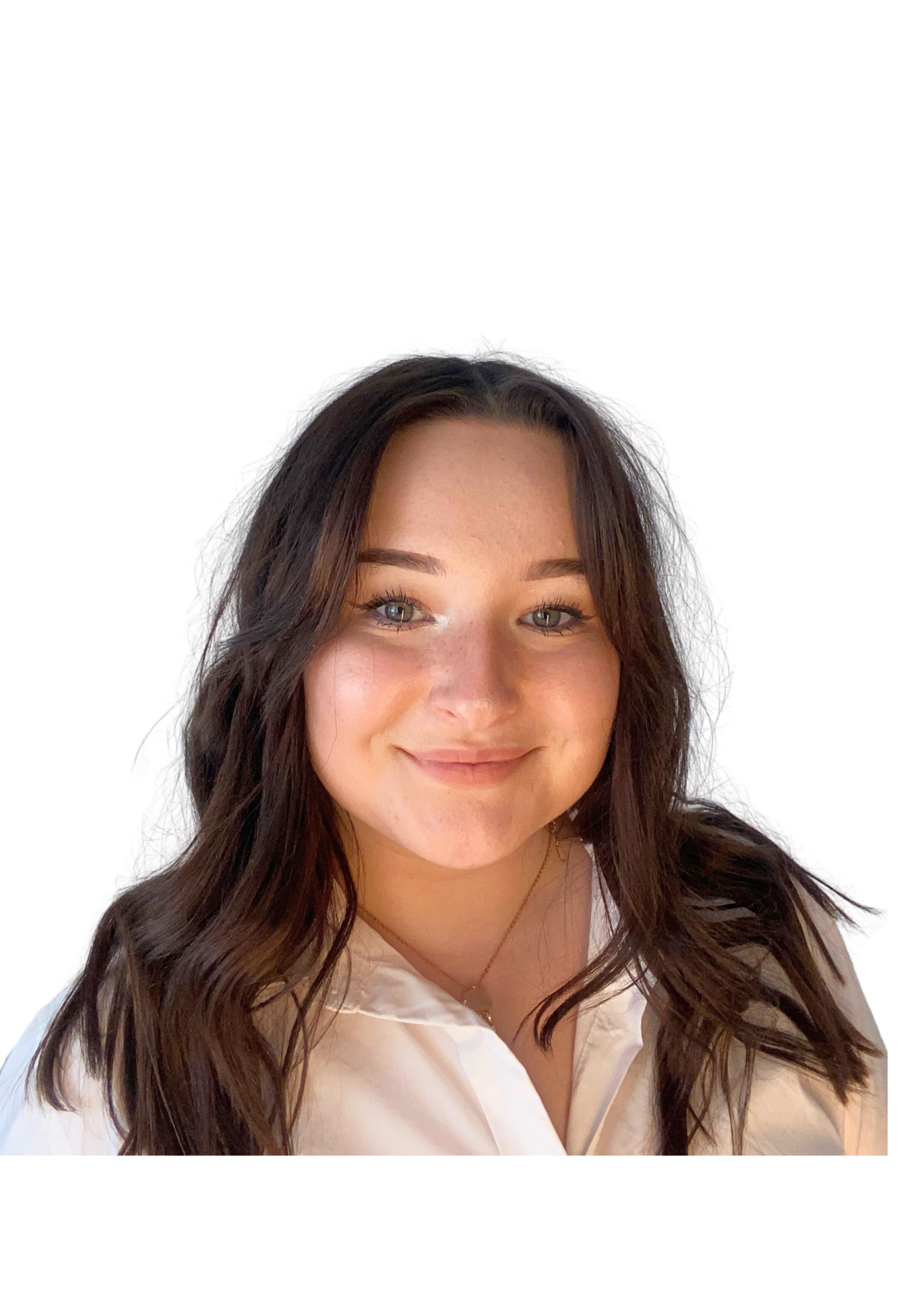 Portrait de Camille Umecker, fondatrice de Lensight Communication, avec invitation à la contacter pour des services en communication.