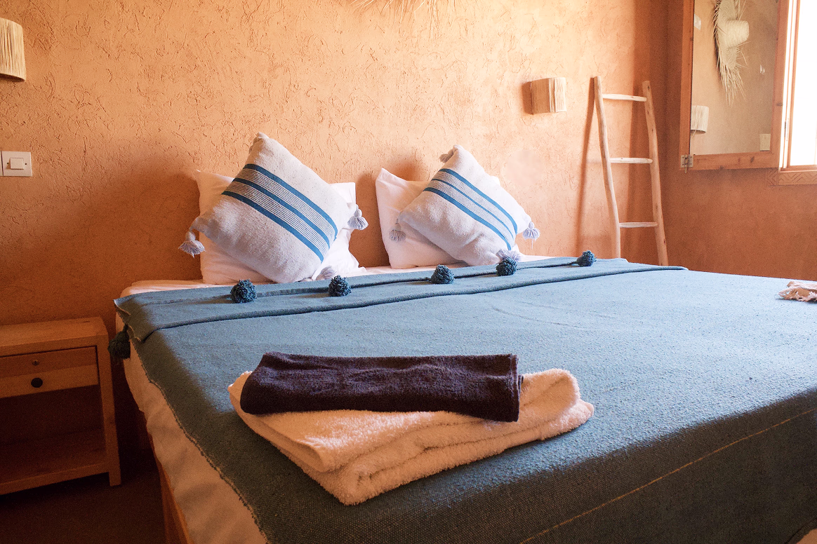 Private double ensuite room, Salt House Morocco