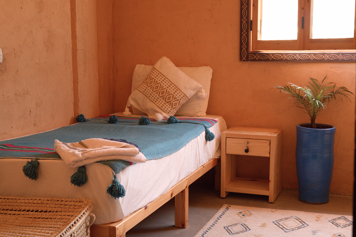Triple room at Salt House surf camp, Tamraght