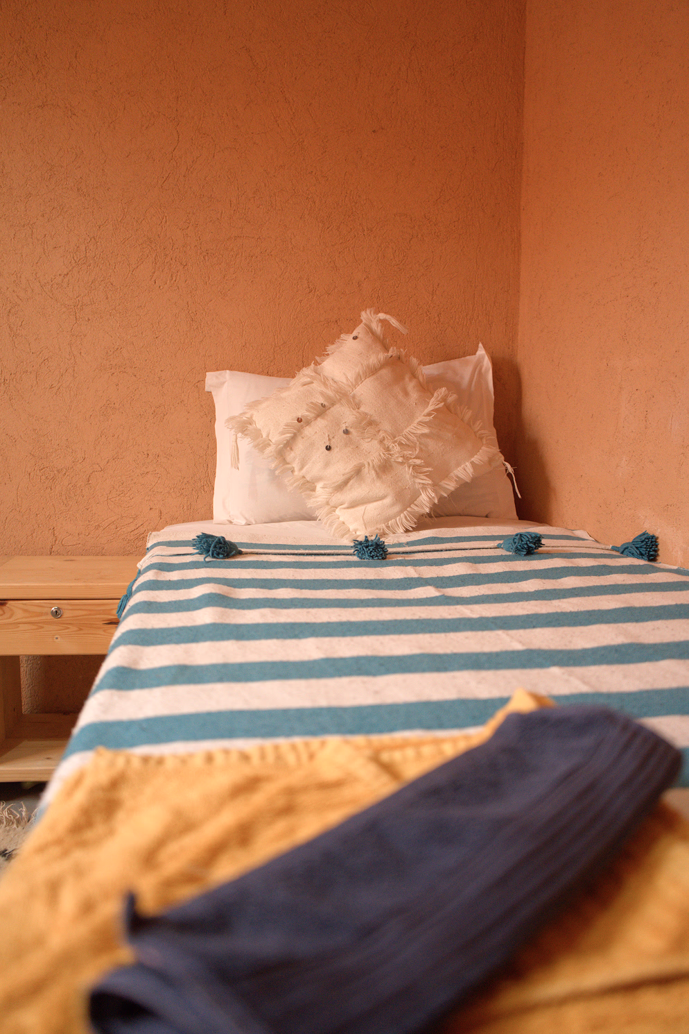 Beldi-style twin room, Salt House Tamraght