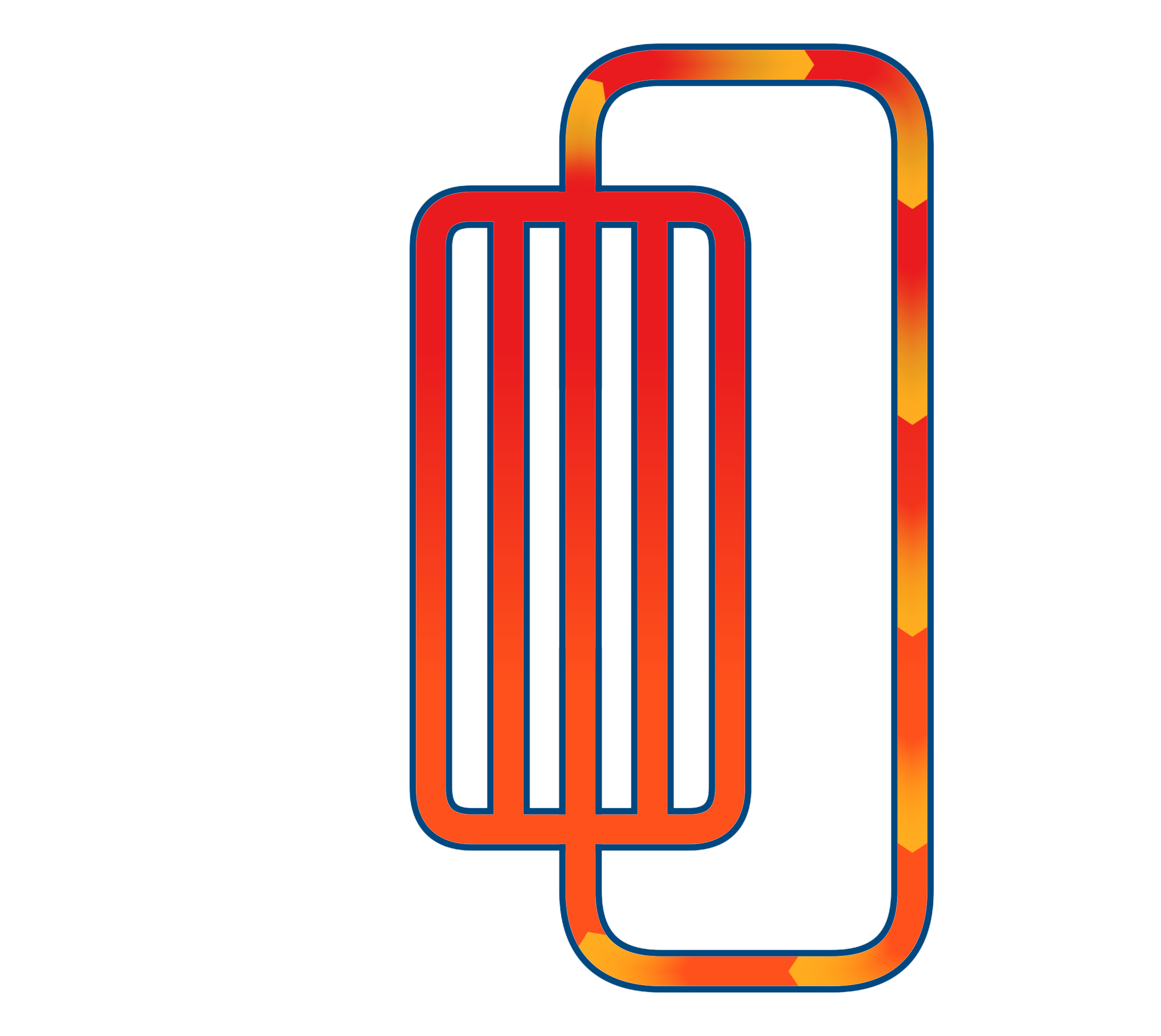 Schematic diagram of a fuel system showing the flow path with arrows through a fuel tank, filter, and lines.