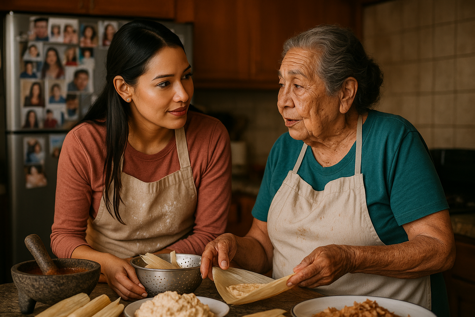 Multi-generational family gathering