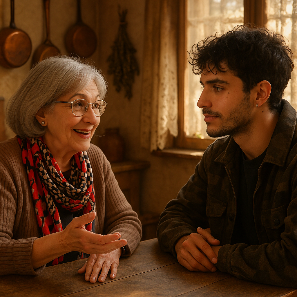 People sharing a real conversation